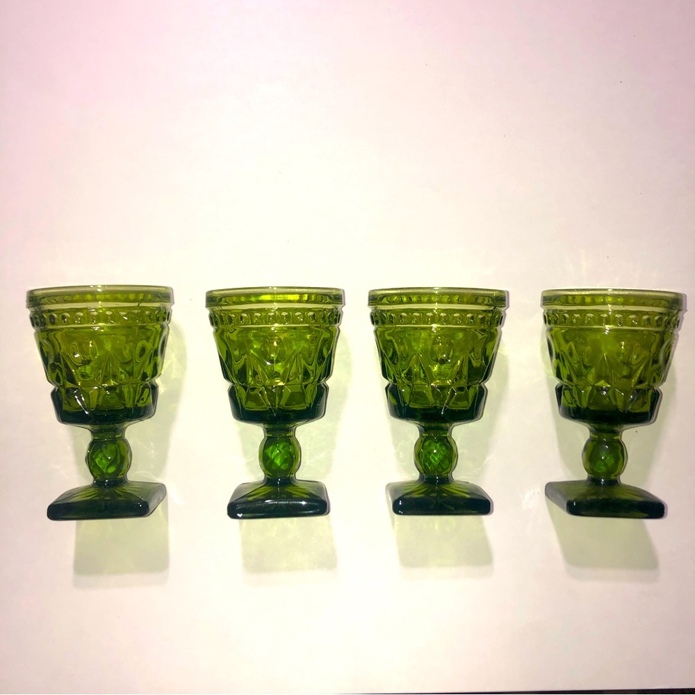 Vintage Indiana Glass Goblets (4)